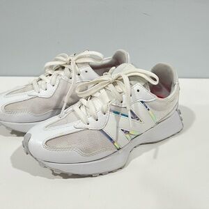327 New Balance Women's White Sneakers